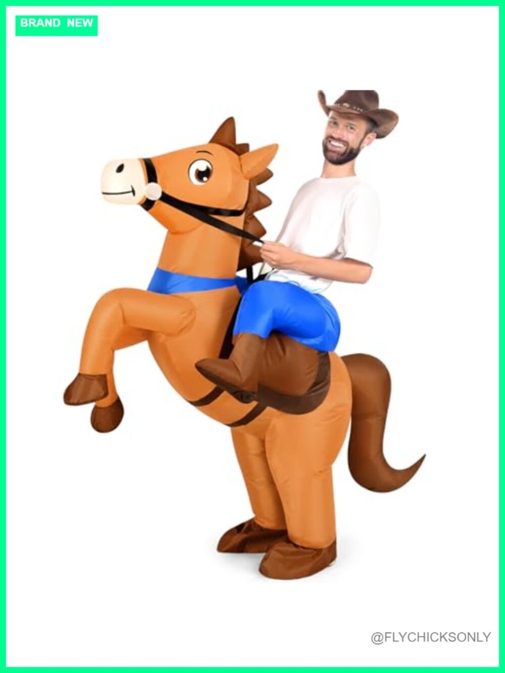 Inflatable Cowboy Horse Costume for Adults Men Women Cosplay Party